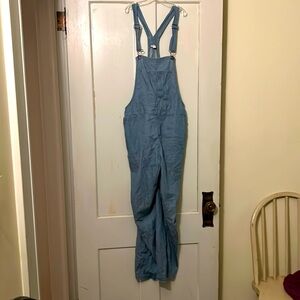 Arie Blue, Relaxed Railroad Overalls, Sz small,